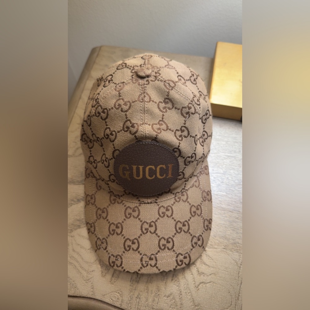 Gucci Brown Logo Baseball Cap